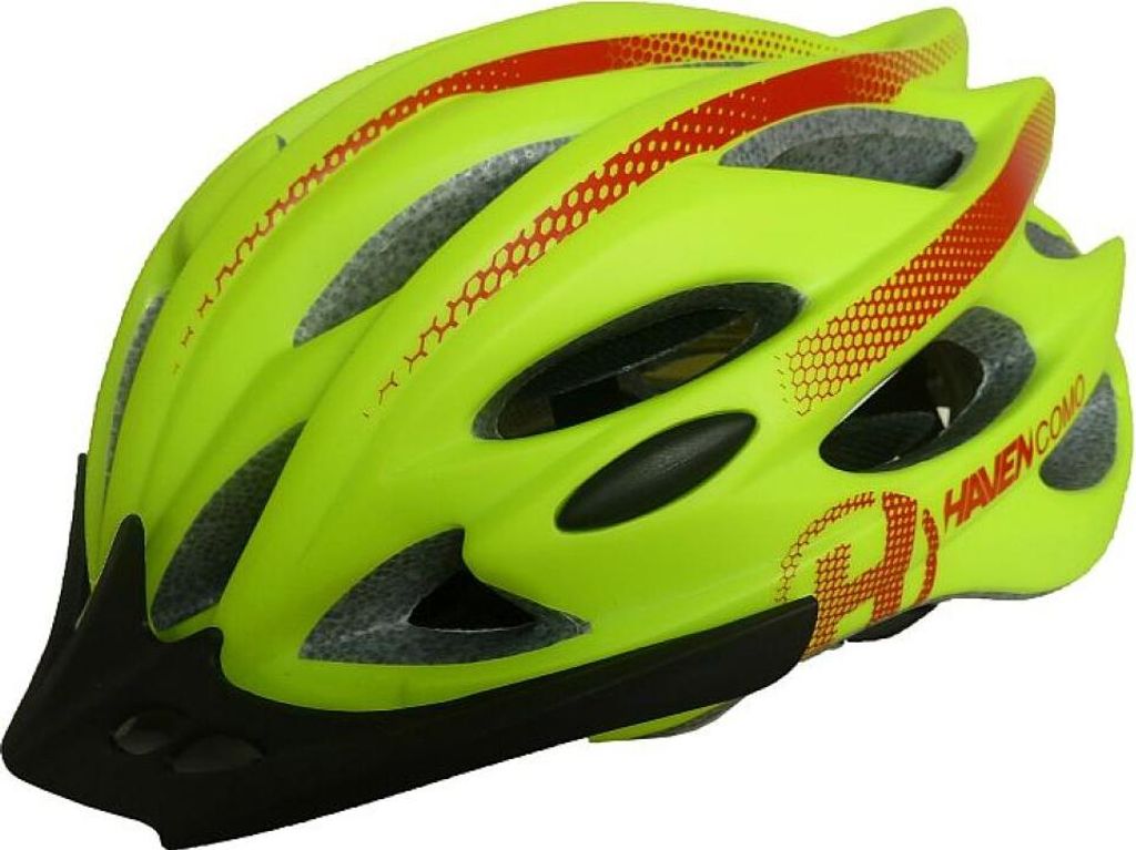 HAVEN Fahrradhelm - COMO - Grün/Rot (58–61 cm)