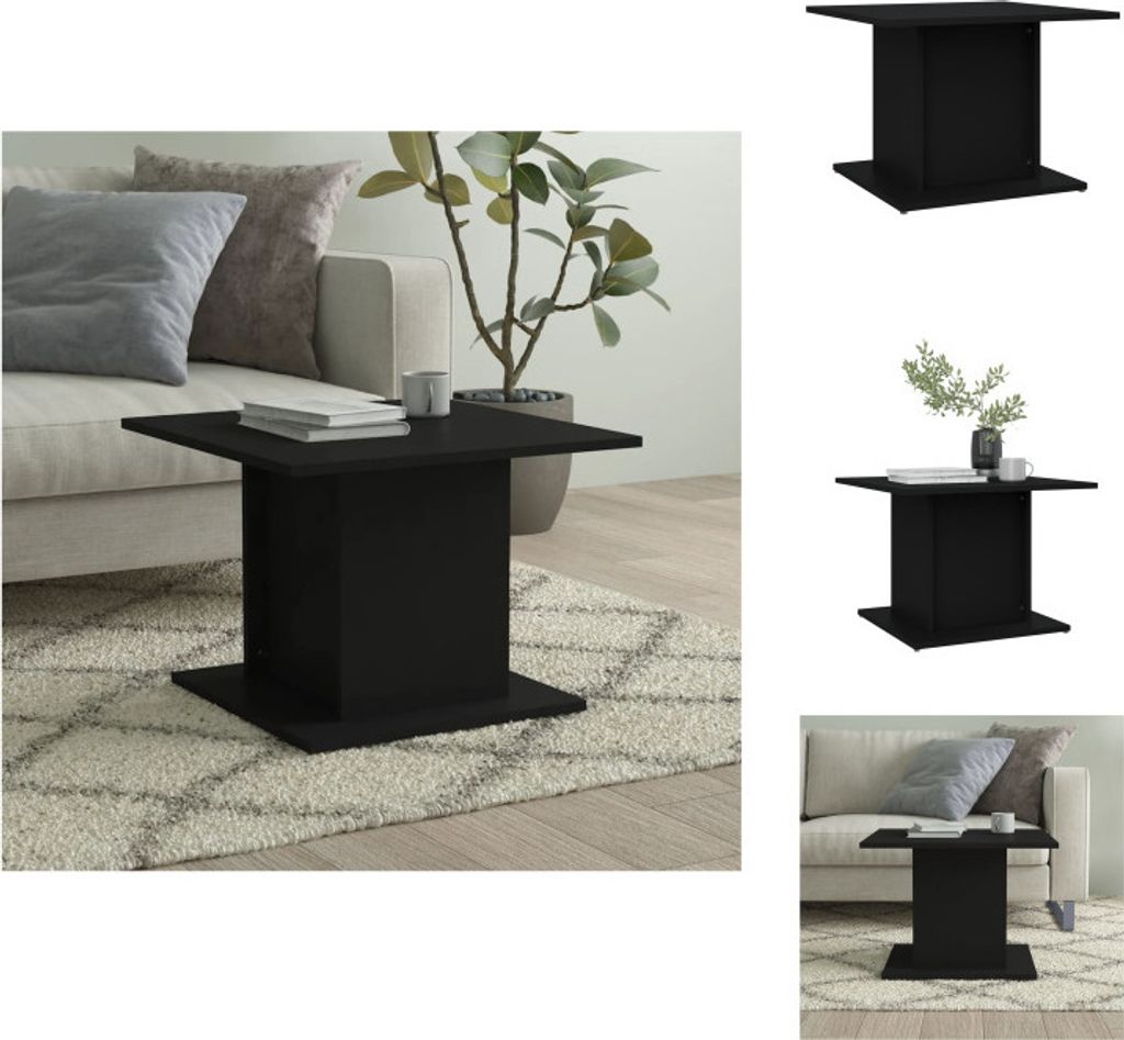 vidaXL Couchtisch Schwarz 55,5x55,5x40 cm Holzwerkstoff - Couchtische
