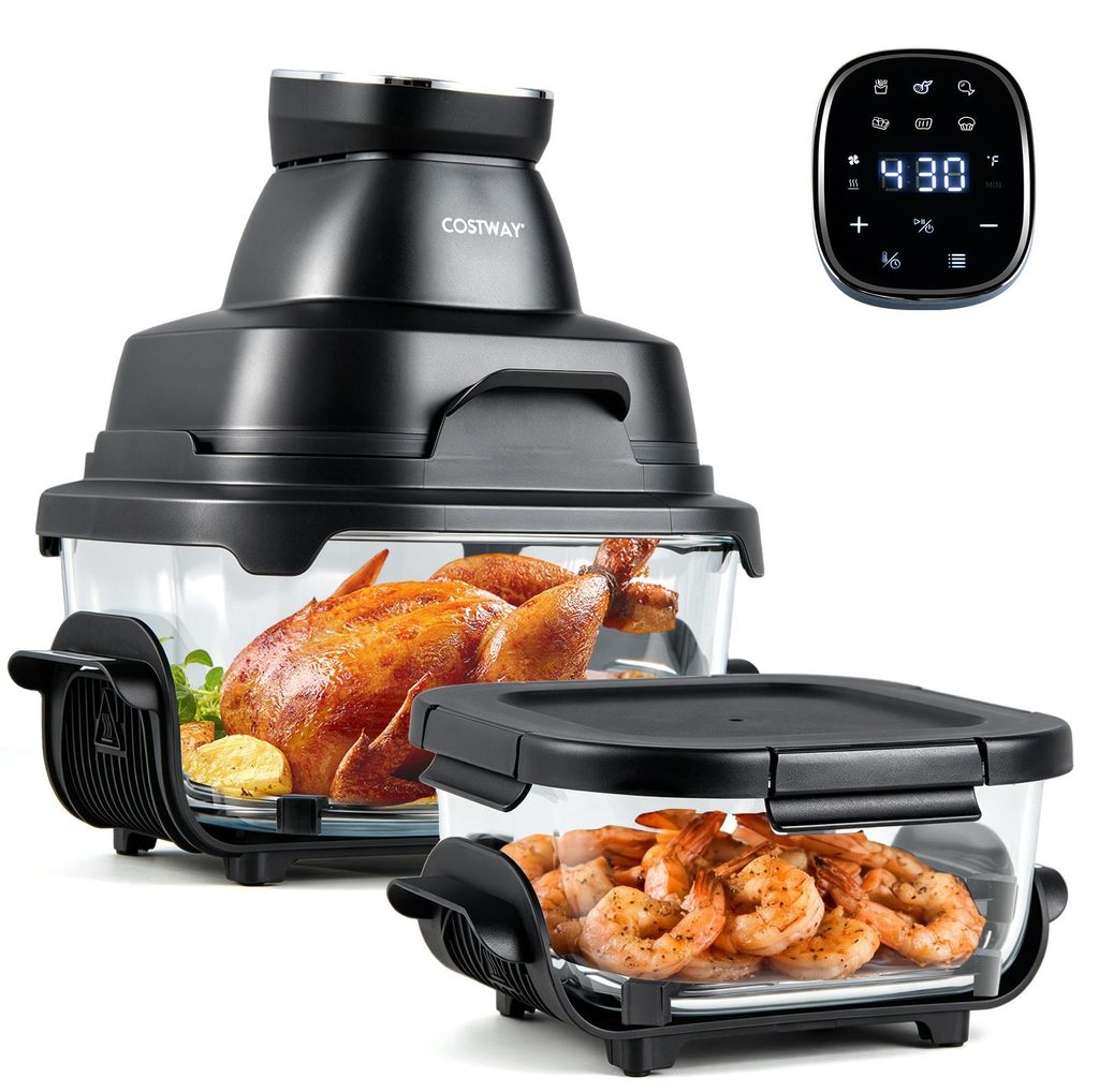 Fritéza COSTWAY 4 l/1,7 l, multifunkční fritéza 6 v 1, 1500 Obrázek produktu 