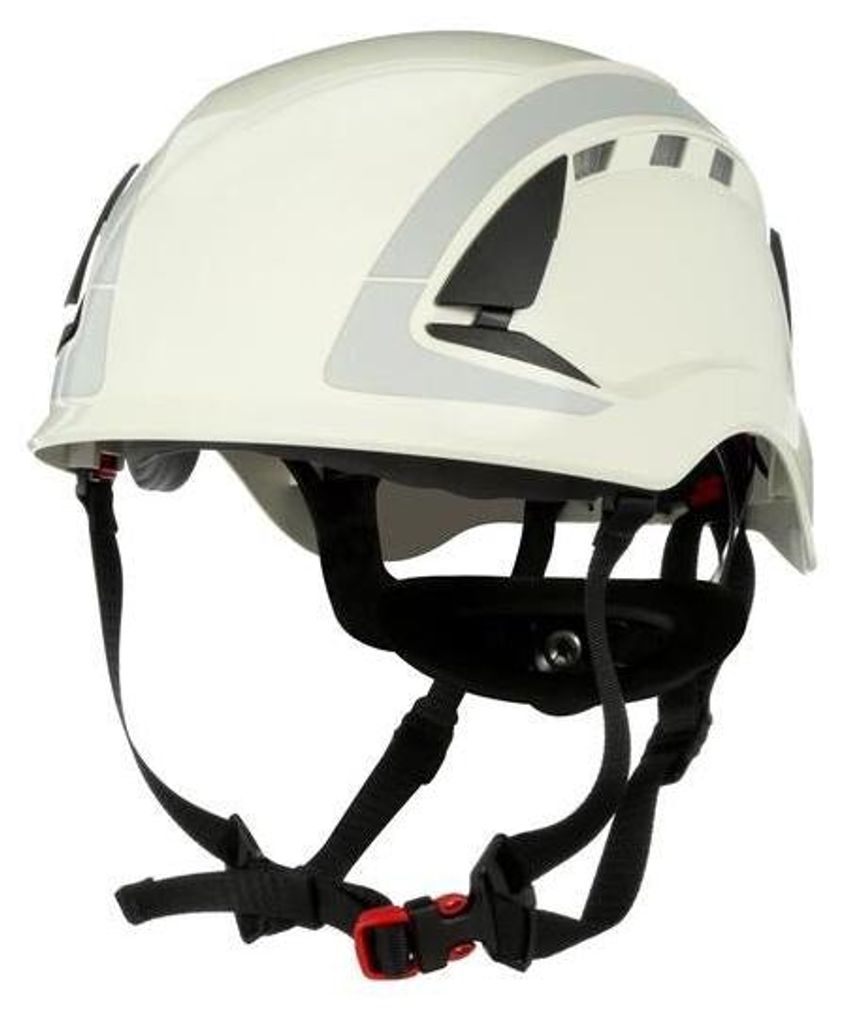 3M X5001V-CE Schutzhelm mit UV-Sensor, reflektierend, belüftet Weiß EN 397, EN 12492 (X5001V-CE)