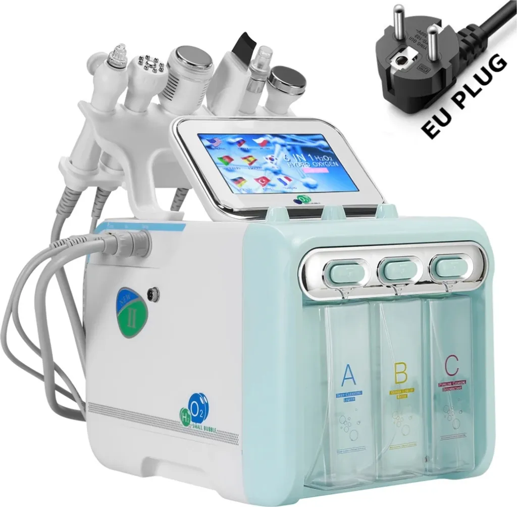 Machine Hydrafacial 6 en 1 Professionnelle - Soin Visage Hydro-Peeling