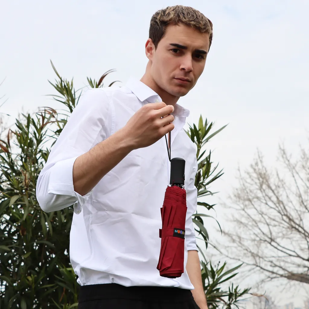 Biggdesign Ombrello Automatico Bordeaux - Il Tuo Compagno contro la Pioggia