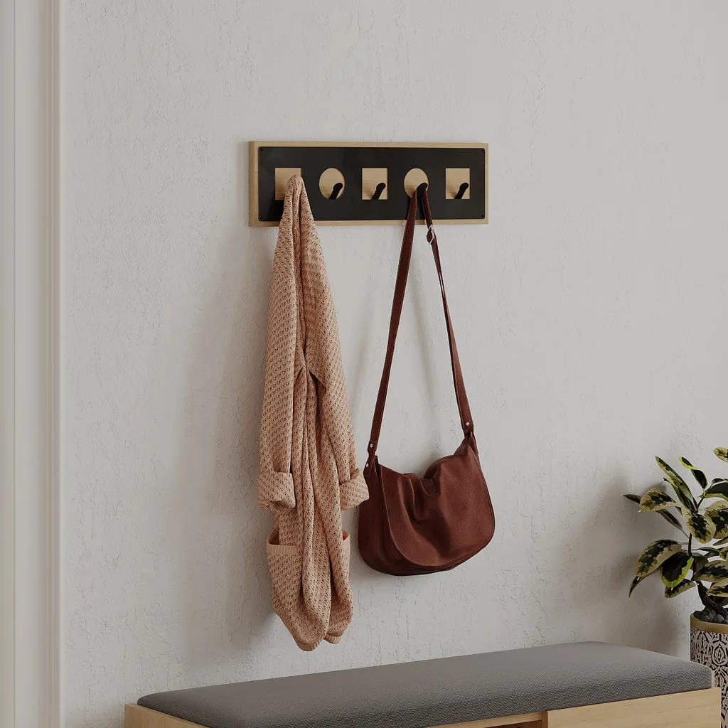 Decortie Icon Rovere: Appendiabiti Design per Studio e Ufficio - 3