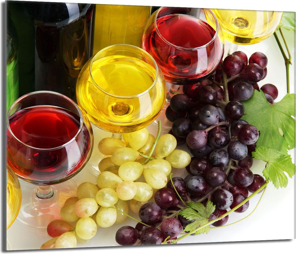 Glas-Herdplattenschutz 60x52 Wein