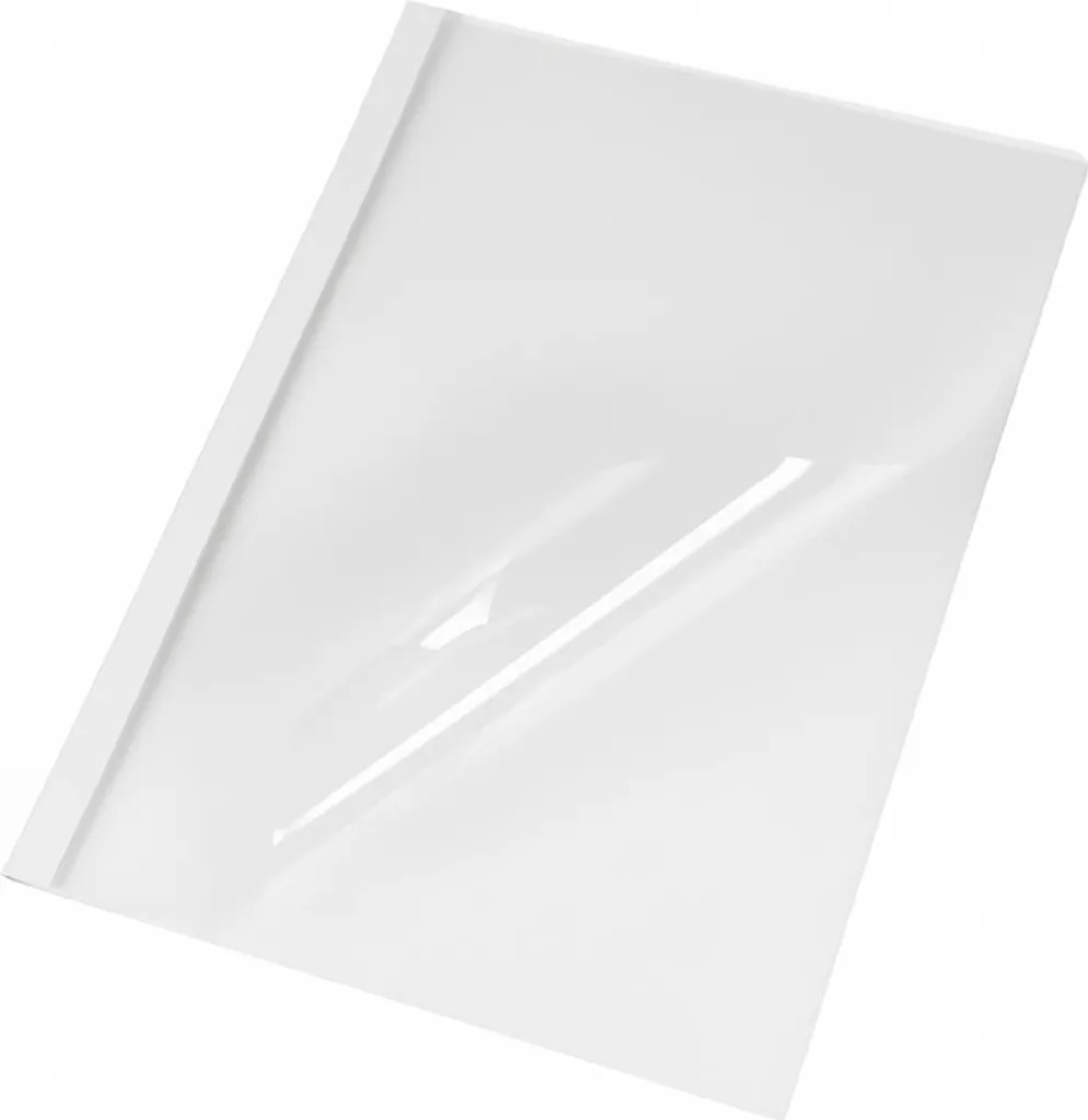Cartellina termica lucida DIN A4 8 mm bianca 100 pezzi