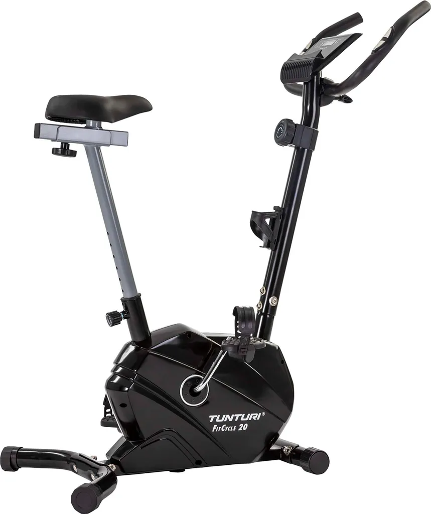 Vélo Tunturi FitCycle 20 avec résistance magnétique et écran LCD multifonction