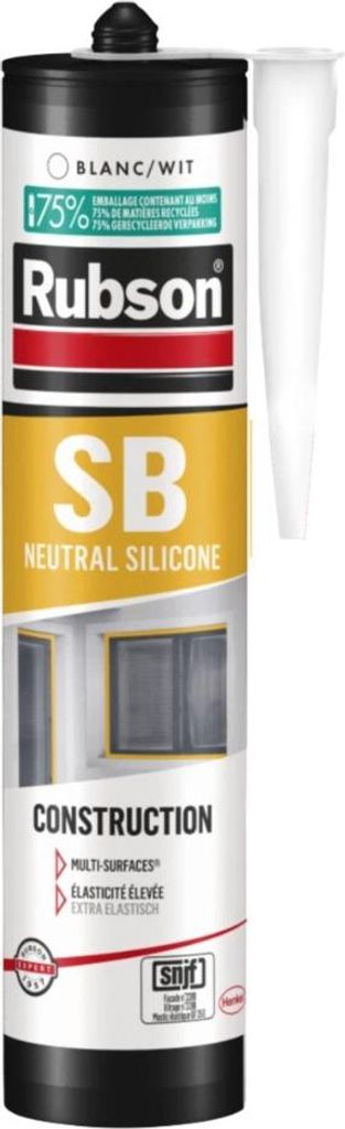 RUBSON neutraler Silikonkitt Bau - weiß - 280ml - 1714258