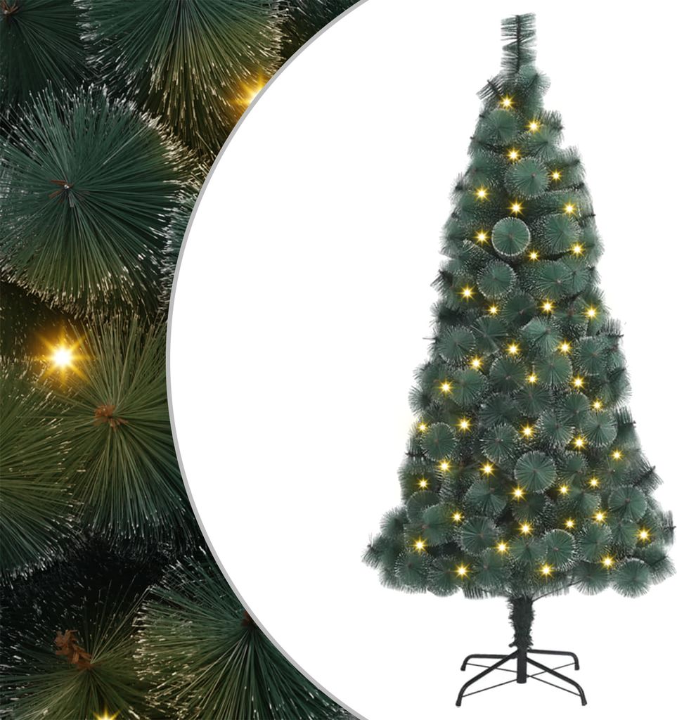 Künstlicher Weihnachtsbaum 300 LEDs Grün 180 cm PET, Künstliche Weihnachtsbäume DesignMöbel Neu