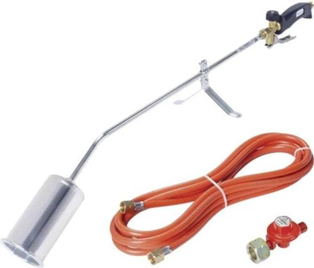 Désherbeur thermique à gaz complet avec long tuyau 5m et manodétendeur