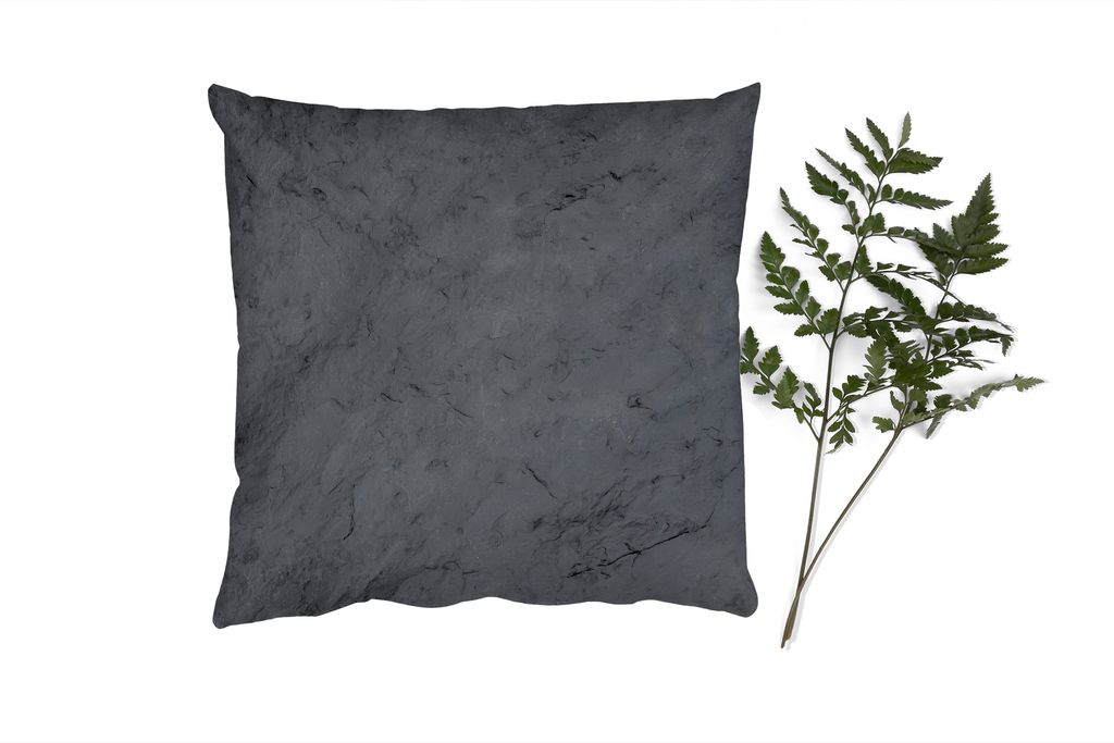 MuchoWow Zierkissen Sofakissen Wohnzimmer Dekokissen 50x50 cm Grau - Zement - Beton - Industriell - Strukturiert - Komfort - Sofakissen