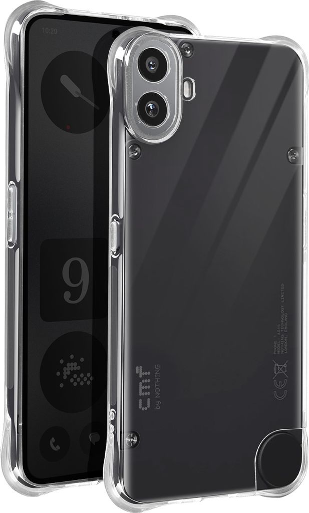 Avizar, Bumper-Hülle für Nothing CMF Phone 1 stoßfeste Ecken, Transparent