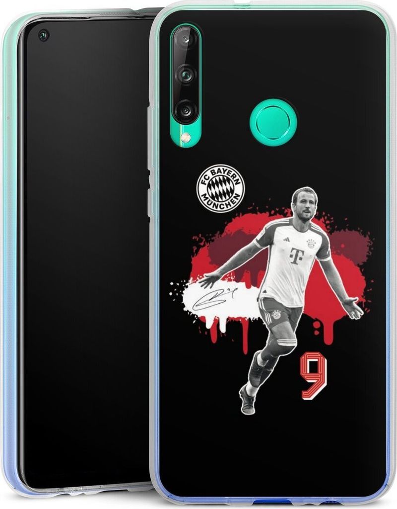 DeinDesign Handyhülle für Huawei P40 Lite E Silikon Hülle Case Smartphone Schutzhülle FC Bayern München Offizielles Lizenzprodukt Harry Kane
