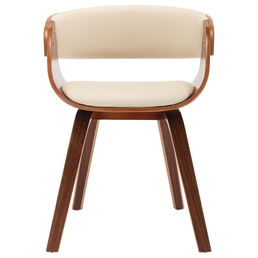 "Winterschlussverkauf "Esszimmerstühle 4er Set modernes - CLORIS - Polsterstühle für Esszimmer, Creme Bugholz und Kunstleder - 53 x 52 x 70 cm -...