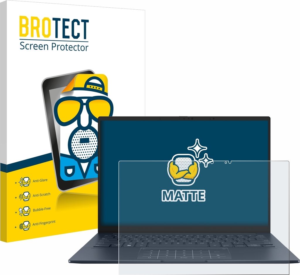 BROTECT Schutzfolie für ASUS ZenBook 14 OLED UX3405 Touch Displayschutz Displayschutzfolie Folie Matt Entspiegelungsfolie