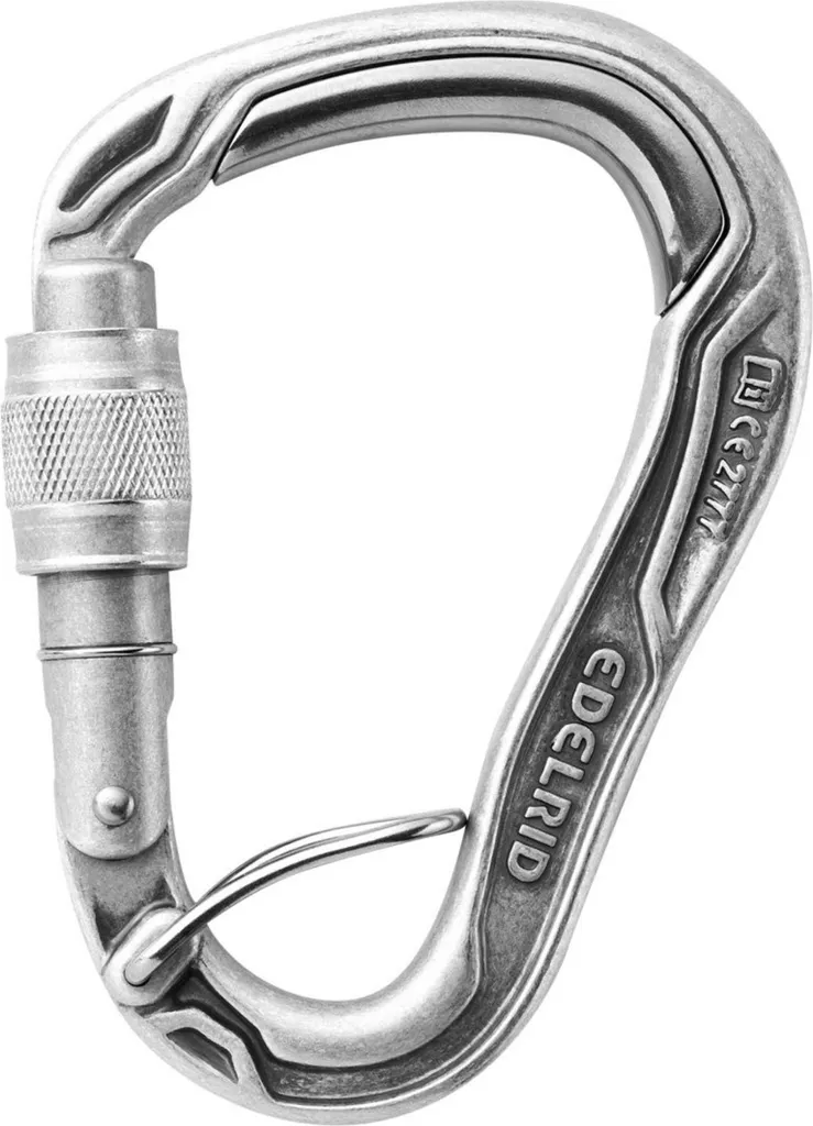 Mousqueton Anti-Usure HMS Bulletproof Screw FG Eco - Edelrid Robuste