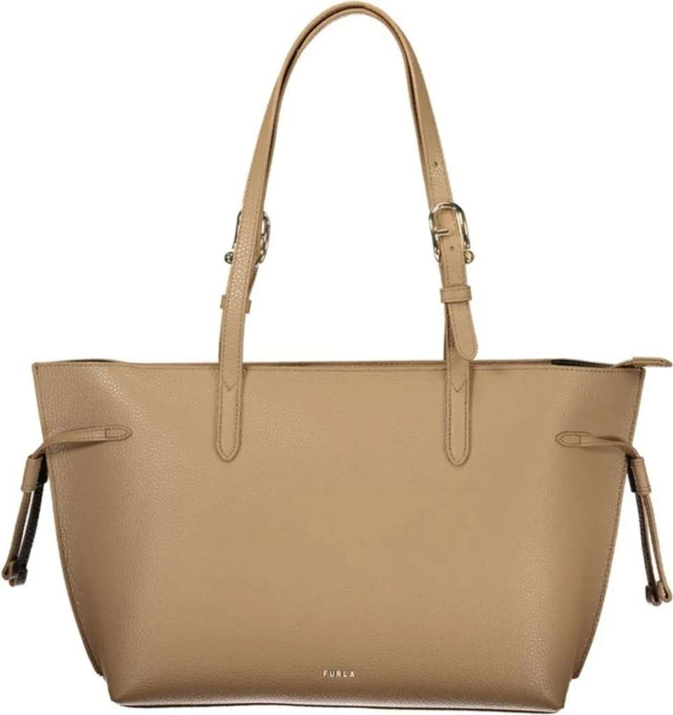 Grand sac cabas marron femme polyvalent avec anses ajustables et zip