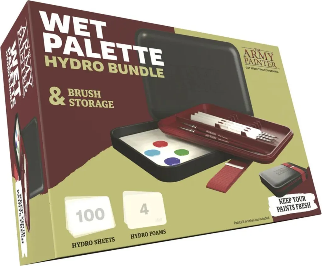 Palette Hydro Humide Antiséchage avec Mousses et Papier de Recharge Kit