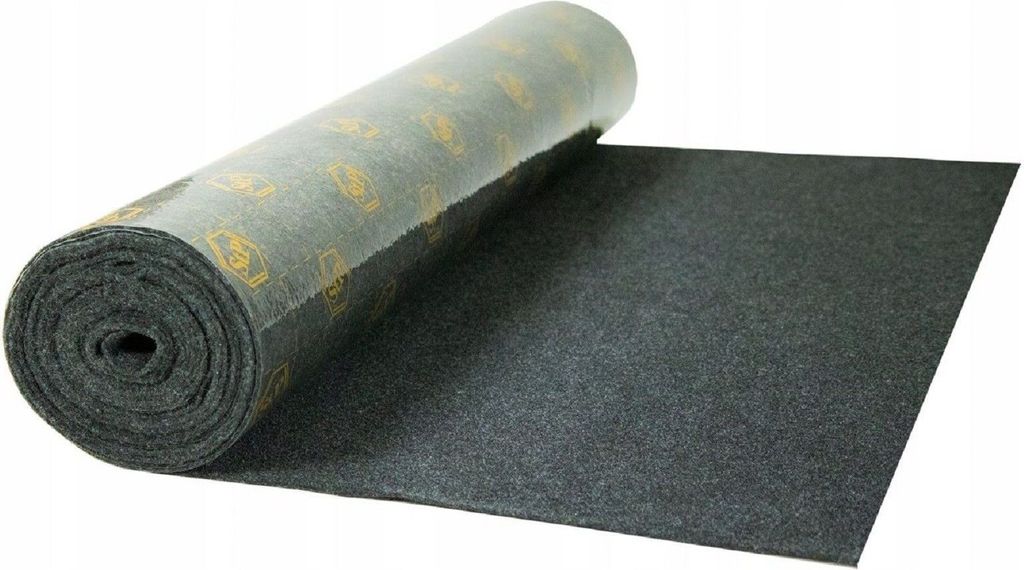 QLS Autoteppich Selbstklebend zur Auskleidung 25x100 cm Anthrazit Meterware 11077