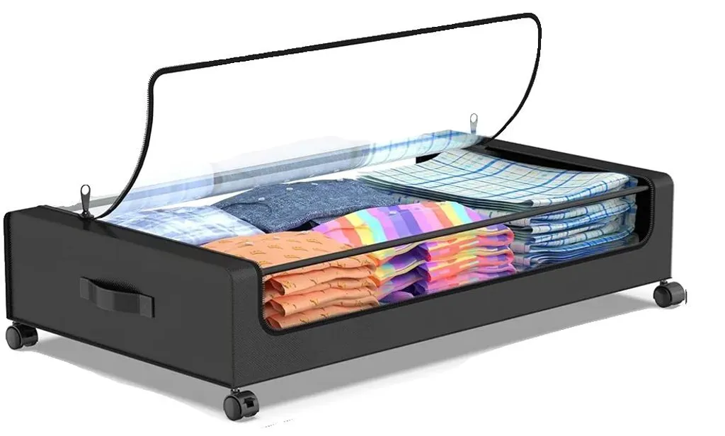 Organisateur sous lit anti-poussière pour protéger votre linge propre
