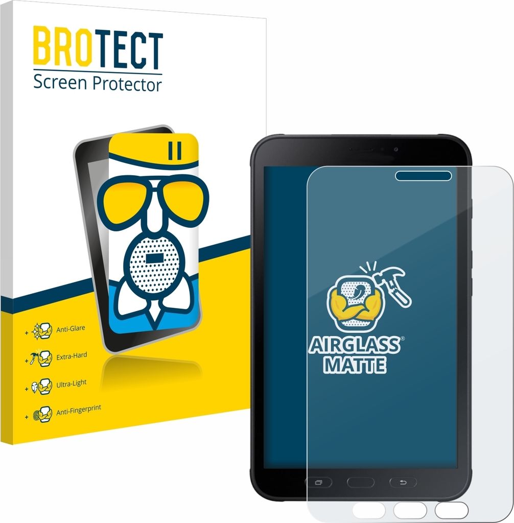 BROTECT Entspiegelungs Schutzglas für Samsung Galaxy Tab Active 2 SM-T395 Schutzfolie Panzer Folie Glas Display Schutz matt