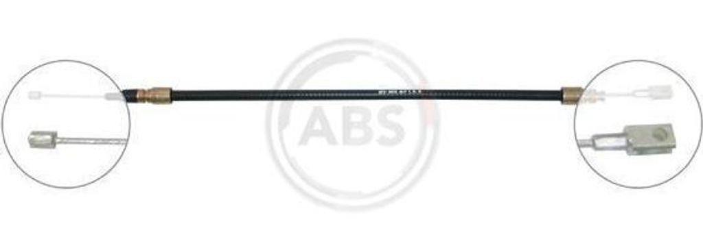 A.B.S. K16487 Seilzug, Handbremse OE 1387256 kompatibel mit 960, S90, V90