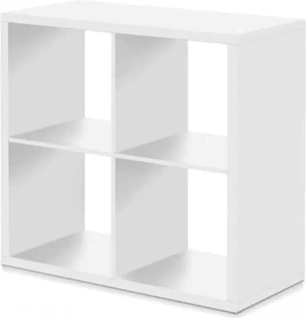 Bibliothèque Idea MAX 4 Cubes Blanc - Étagère de Rangement Cube Modulable