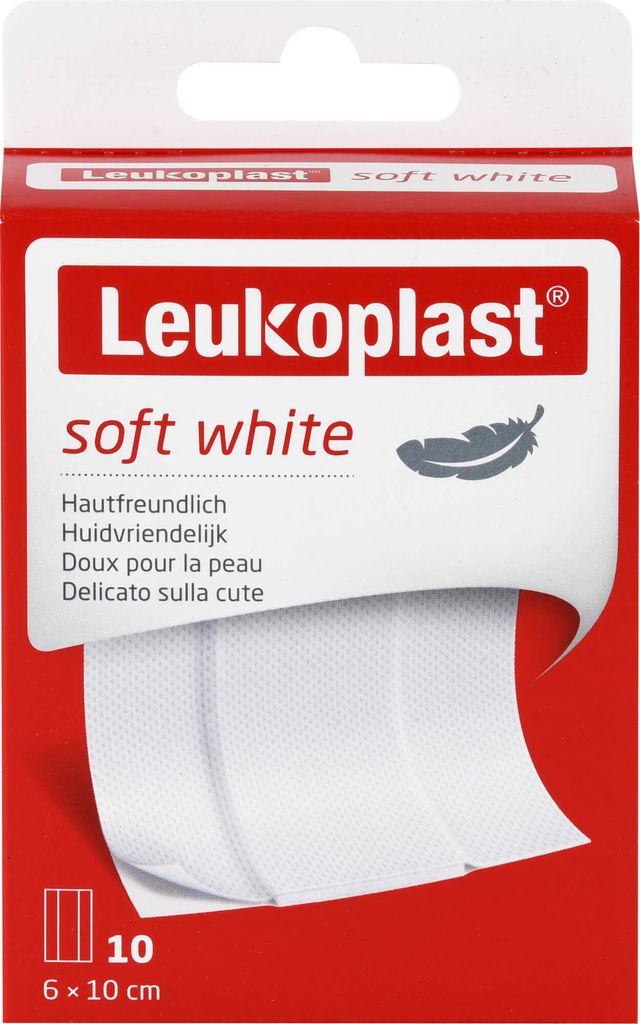 Leukoplast soft white Pflaster 6x10 cm 10 St