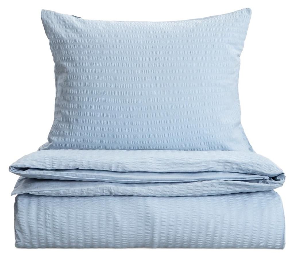 HOMLA Pościel RETIE z kory bawełnianej błękitna 220x200 + Zdjęcie produktu 