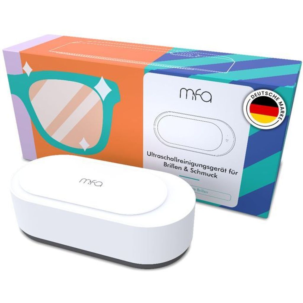 mfa | Ultraschallreinigungsgerät für Brillen, Gold & Silberschmuck (Silberbad) | Ultraschallreiniger Brille | Schmuckreiniger | Ultraschallgerät