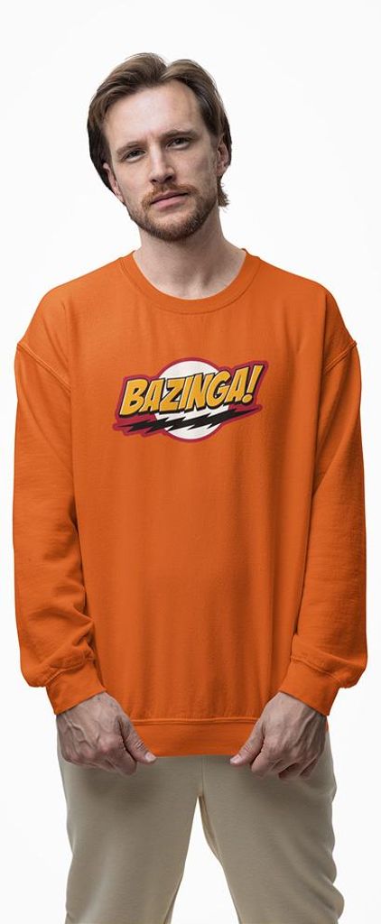 D&B Design Uni Pullover SWMO00005 Bazinga Orange-Größe 3XL