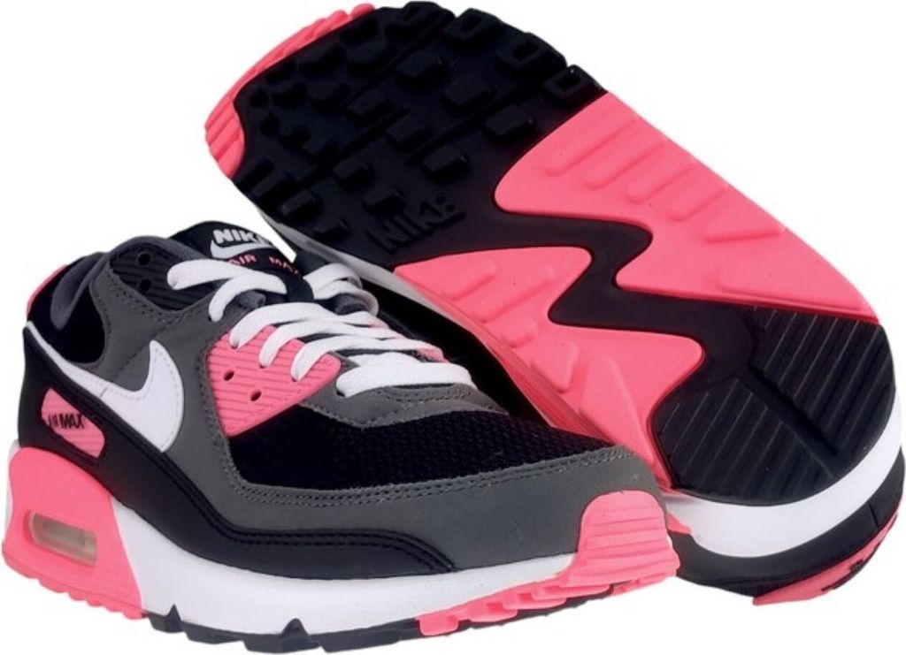 Nike air max 90 pink white black best sale