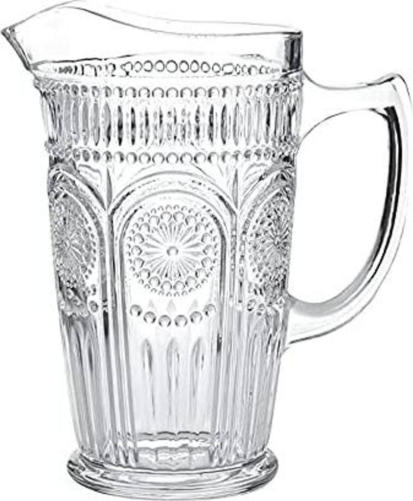 Kingrol 1.5L Glaskanne, 50oz Vintage Wasserkaraffe Krug für Produktbild 