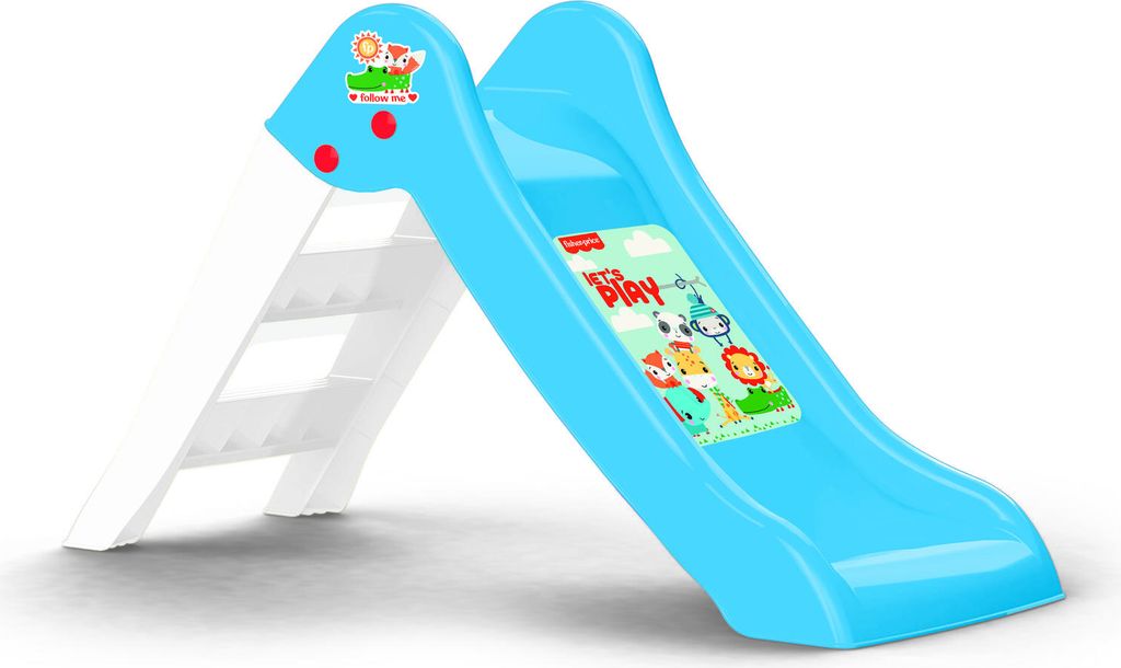 Dolu Fisher Price Glijbaan 70x111x47 cm Blauw/Wit