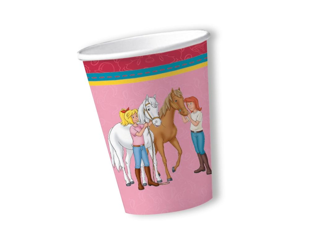 8 Bibi und Tina Pappbecher 200ml