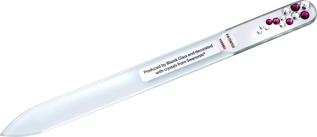 ApoLine Glasnagelfeile mit 13 Swarovskisteinen, 1 St. Feile