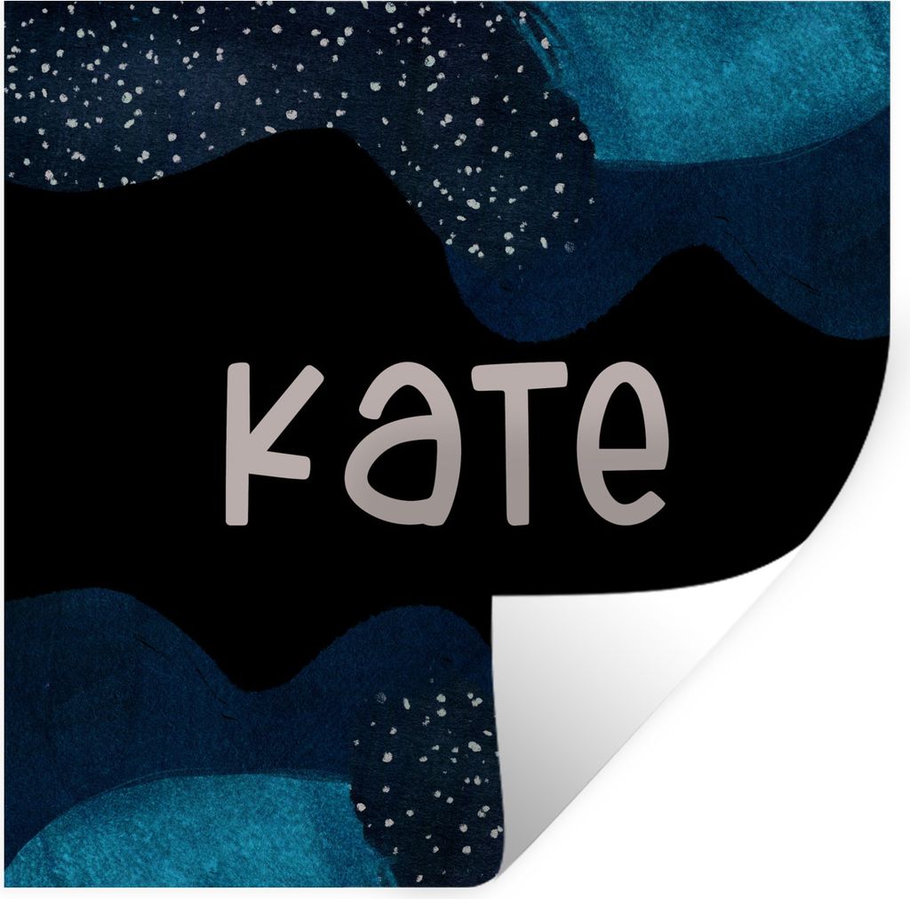 MuchoWow Wandtattoo Wandsticker Wandaufkleber Kate - Pastell - Mädchen 80x80 cm Selbstklebend und Repositionierbar - Wierderverwendbar - Selbstk...
