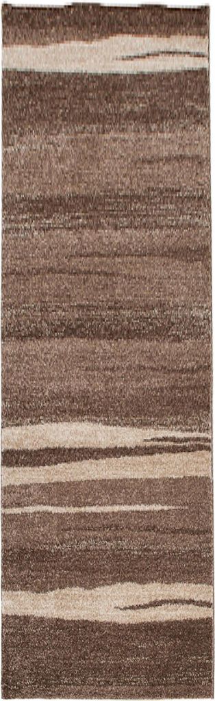 Tapiso Läufer SARI Modern Dunkelbraun Wohnzimmer 100 x 470