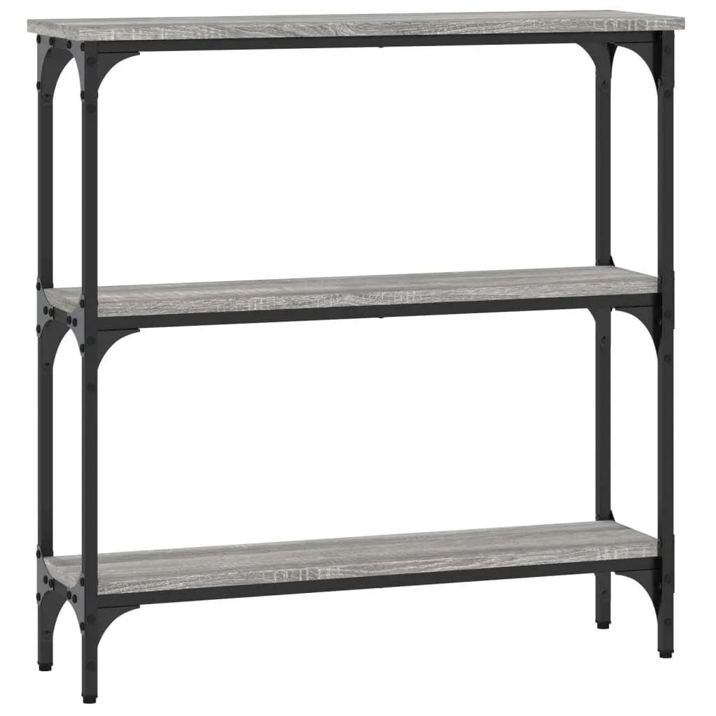 SYFAX™ Tavolino Consolle Grigio Sonoma 75x22,5x75 cm Legno Multistrato