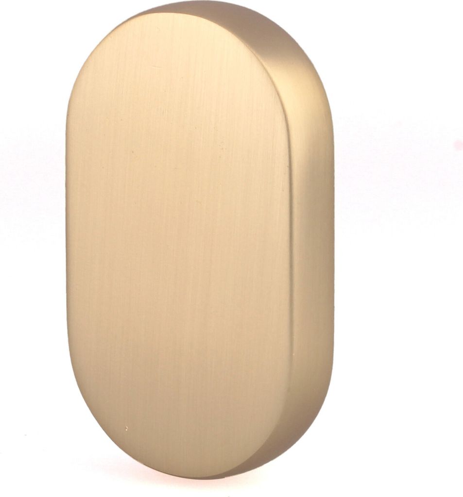 Natural Goods Berlin Möbelgriffe rund OVAL, 16mm Lochabstand, Schrankknöpfe passend für 15-22mm Türstärken, Griffe für Küchenschränke, Komm...