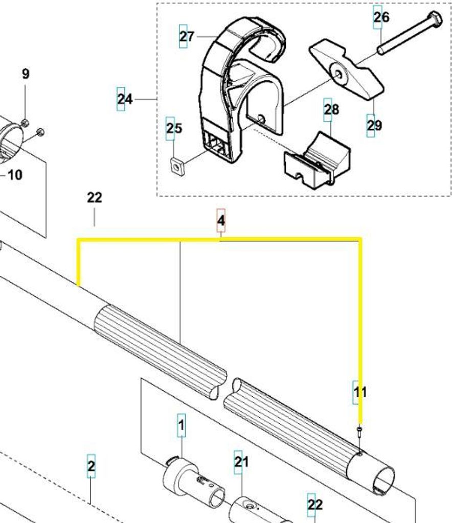 Husqvarna 327 PT5S Scherengestell 576925501