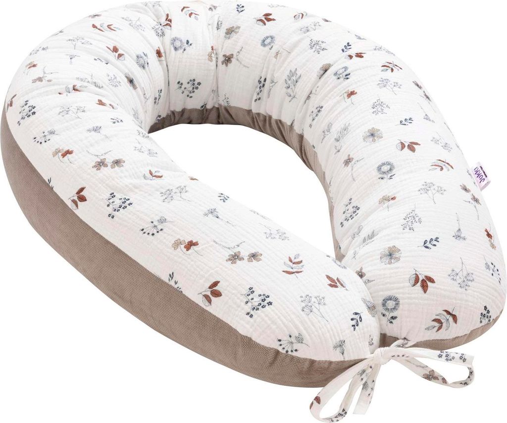 Simply Nature Musselin & Latte Velvet V-förmige Kissen Produktbild 
