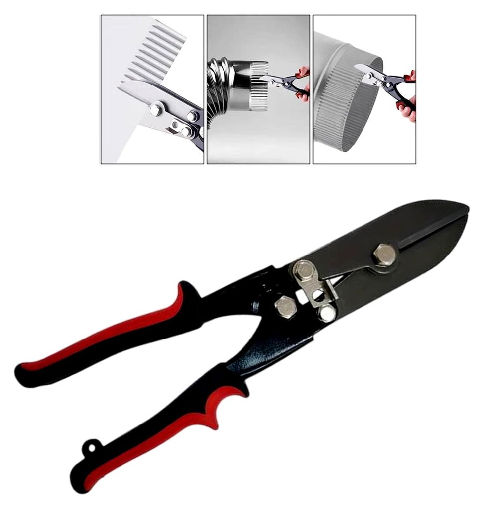 Metall Crimper mit 5 Klingen und ergonomischem Design für 24-28 Gauge mit Verriegelungsmechanismus für die Installation von Fallrohren aus hochfe...