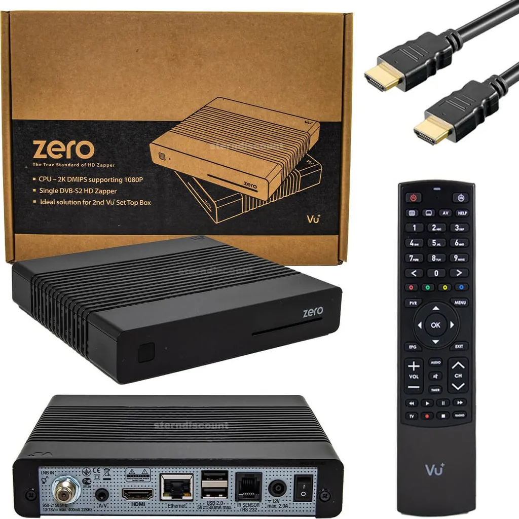 Vu+ ZERO Satellite Full HD Nero Decoder Linux Enigma2 Originale - 18
