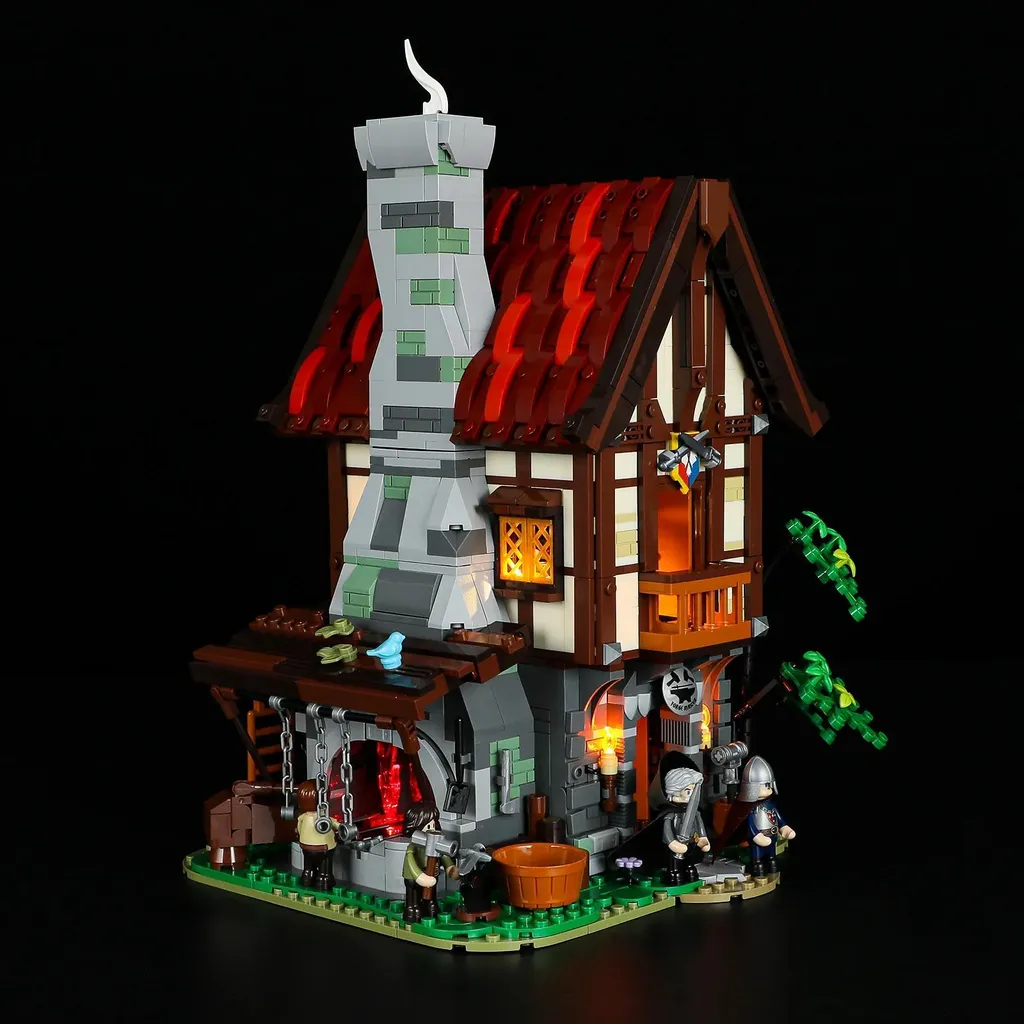 Maquette Forge Médiévale F09040 Jeu de Construction avec Lumière - 8