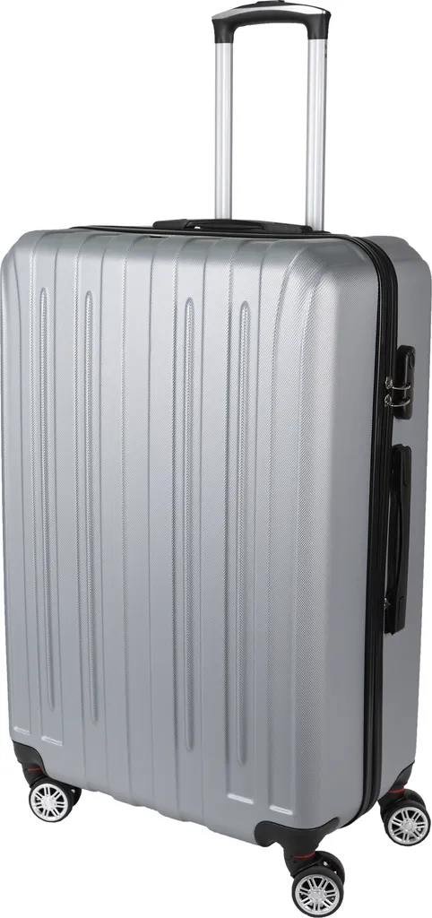 Valise rigide argent 76cm anti-choc - Fini les bagages cassés en soute