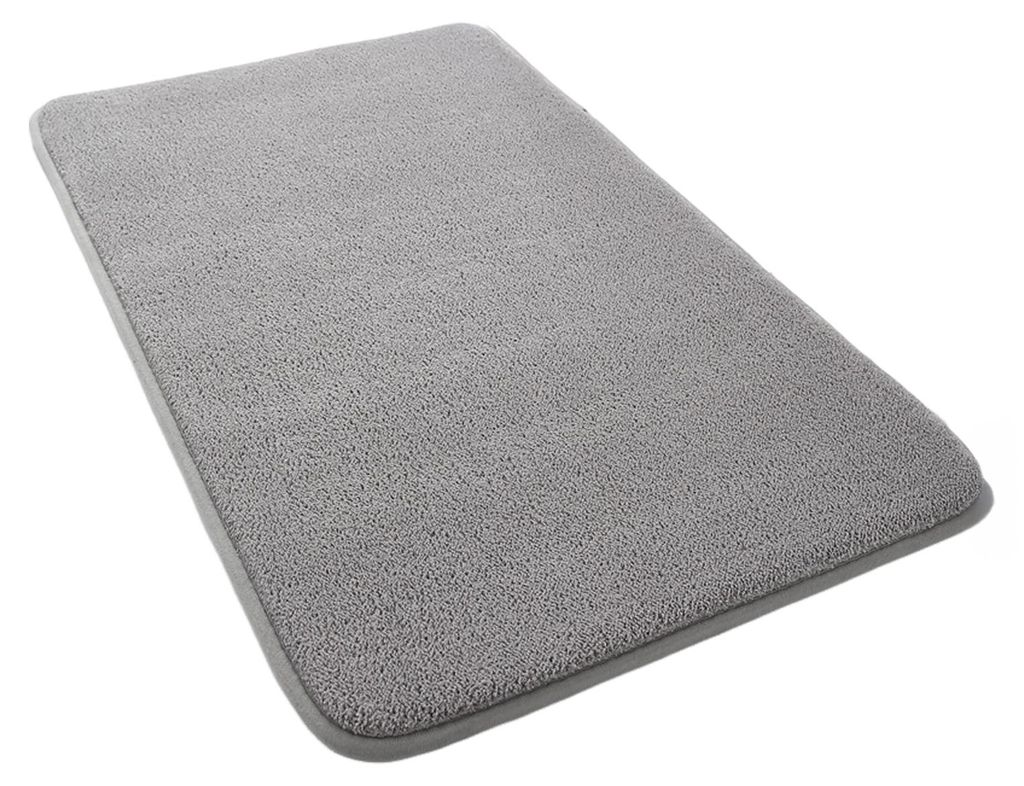 Badezimmerteppich, weiche Mikrofaser-Badematte, rutschfest, dick, wasserabsorbierend, maschinenwaschbar, flauschig, für Dusche und Badewanne