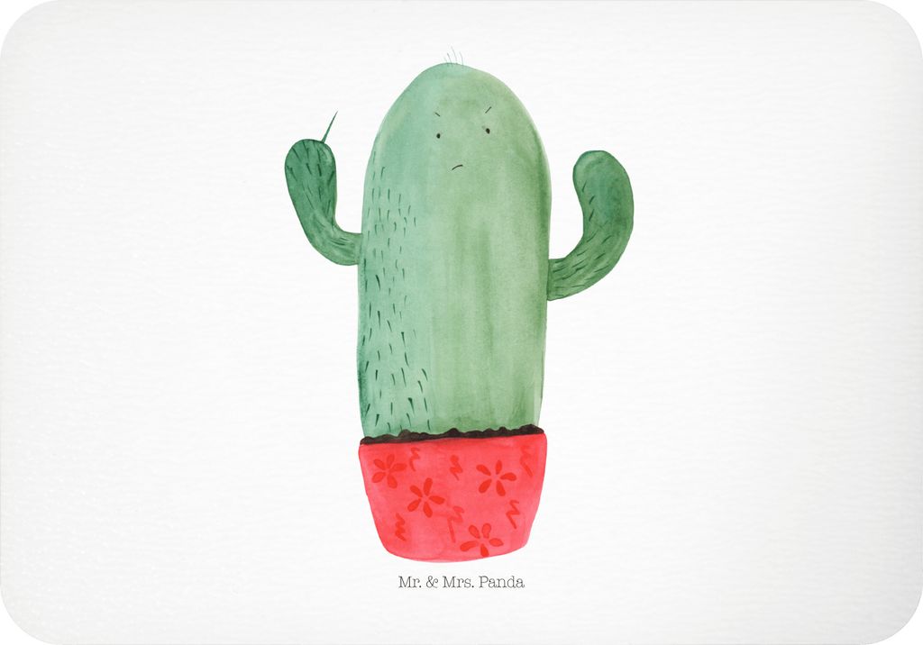 Mr. & Mrs. Panda magnet Kaktus Wut - Weiß - Geschenk, Notizhalter, wütend, Kakteen, zettelhalter, Kühlschrankmagnet, Büro, Kollegin, whiteboard...