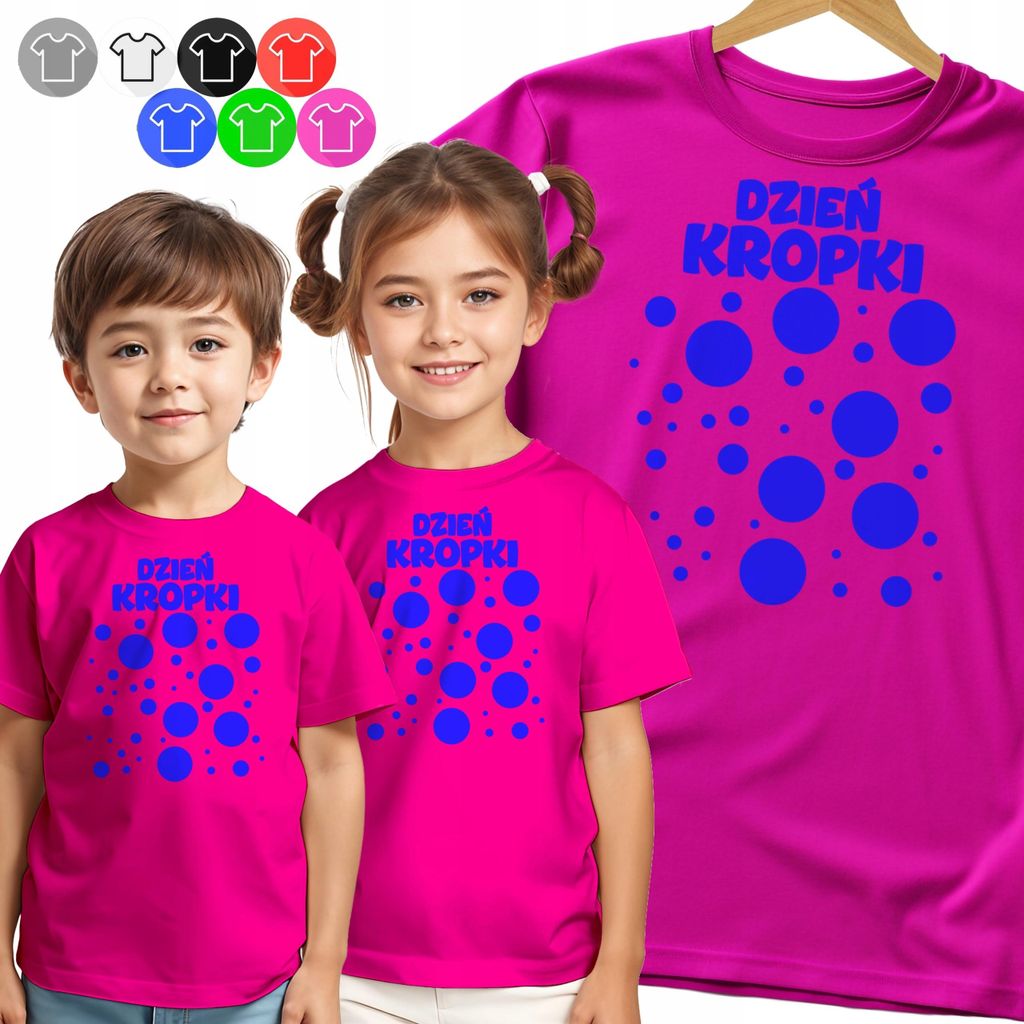 Kinder-T-Shirt - Daytime Dots Blau - 122 S