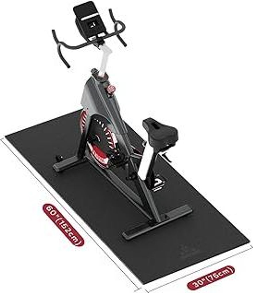 HAPBEAR Bodenschutzmatte Für Sportgeräte Fitnessgeräte - Hohe Dichte PVC, 152 x 76 cm / 183 x 92 cm / 213 x 92 cm x 6 mm Dicke, Bodenmatte Unter...