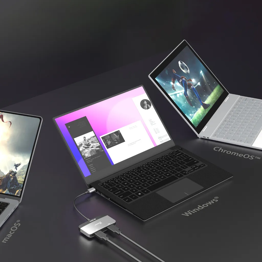 Convertisseur J5Create USB-C vers Dual HDMI 8K avec Support HDR et Multi-Stream - 11